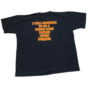 Vintage Union Dues T Shirt Black